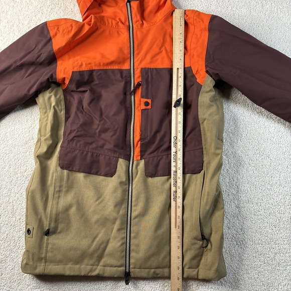 RIDE GEORGETOWN SNOWBOARD JACKET MEN'S Small Orange Red Insulated $270 - Picture 3 of 15